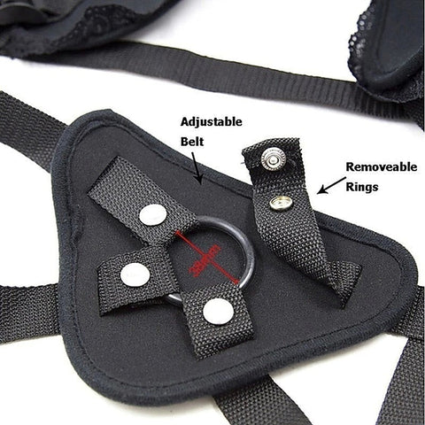 Strap-On Harness With Lace Back by BDStyle - Strap On Sextoys