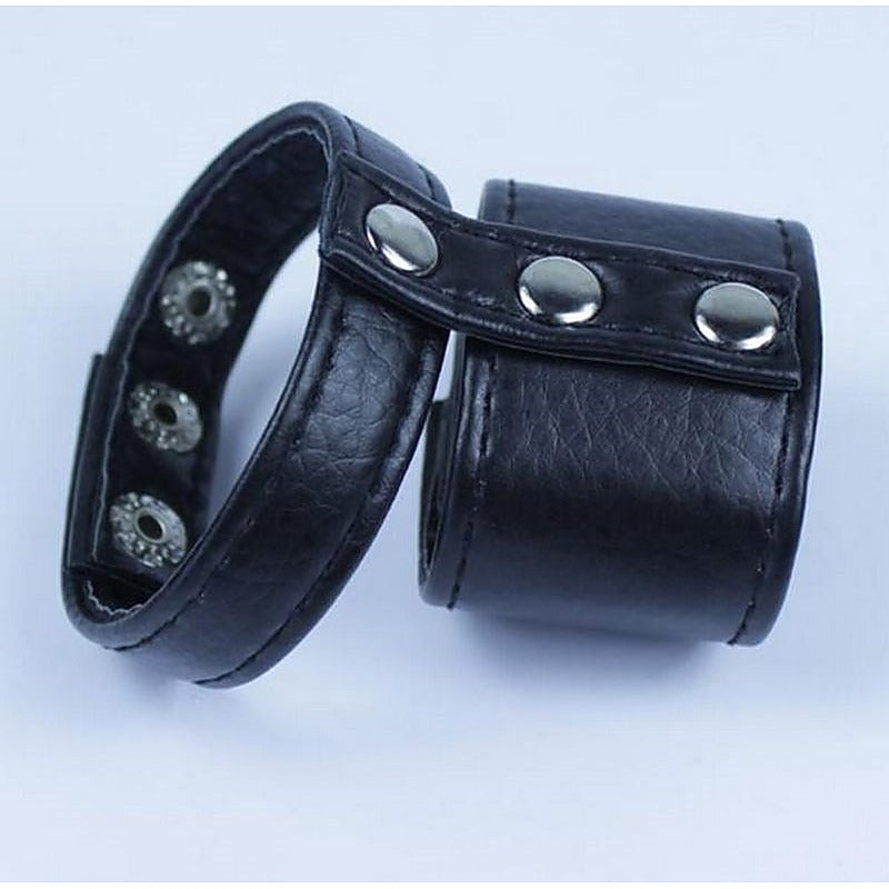 Leather Ball Divider Cock Ring - Ball and Cock Toys