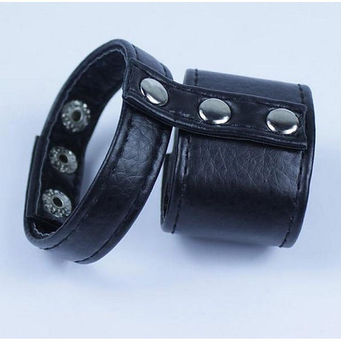 Leather Ball Divider Cock Ring - Ball and Cock Toys