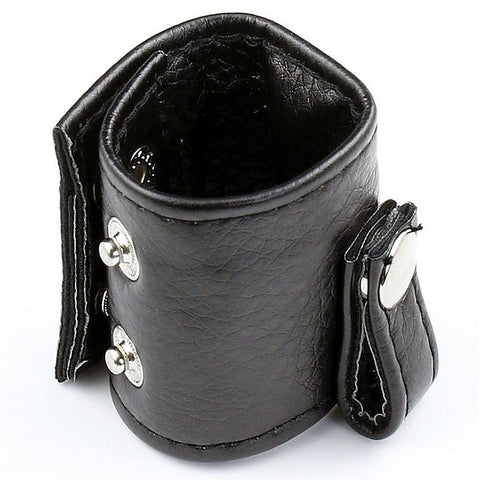 Leather Ball Stretcher with One Snap by BDStyle - Ball and Cock Toys