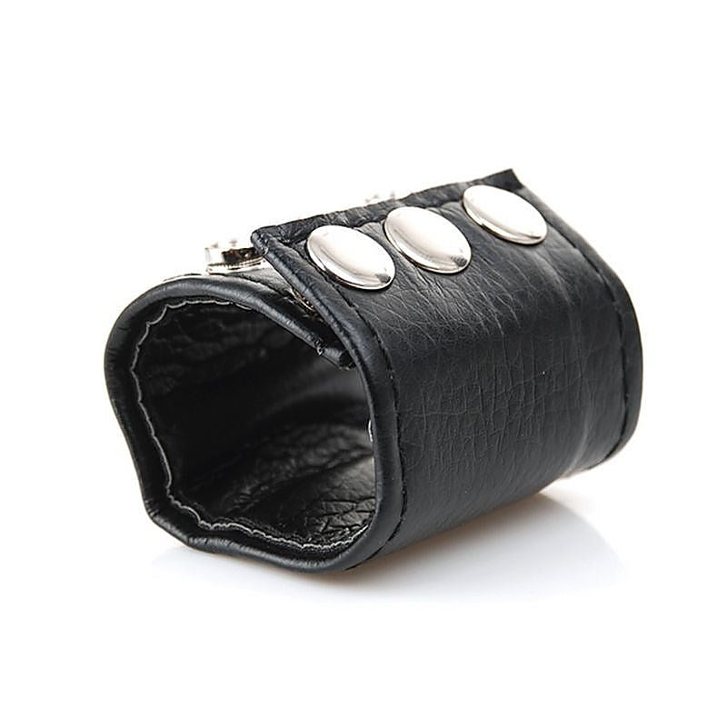 Leather Lined Ball Stretcher by BDStyle - Ball and Cock Toys