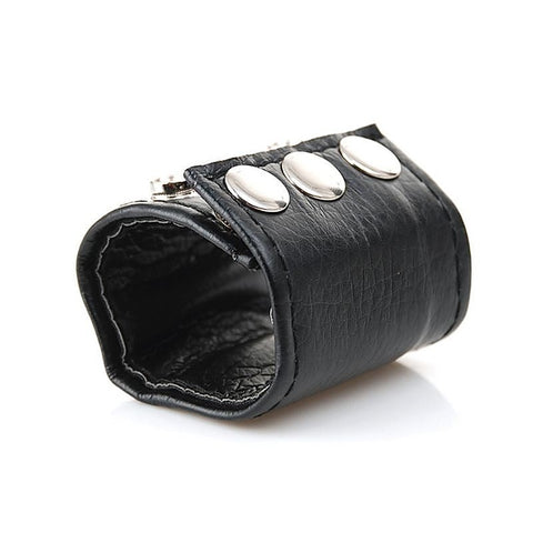 Leather Lined Ball Stretcher by BDStyle - Ball and Cock Toys