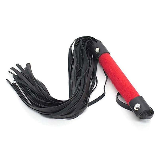 Fetish Play Whip Black and Red by BDStyle - Whips And Crops