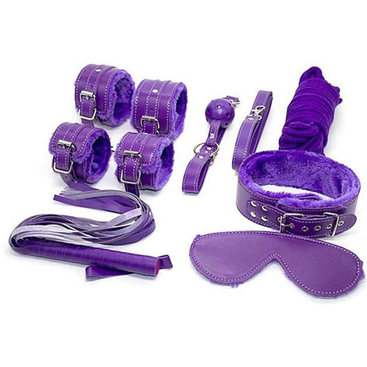 Purple Plush SM Bondage Kit by BDStyle - Bondage Kits