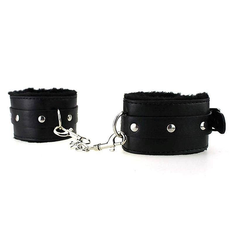 Plush SM Bondage Kit 7 Pcs Black by BDStyle - Bondage Kits