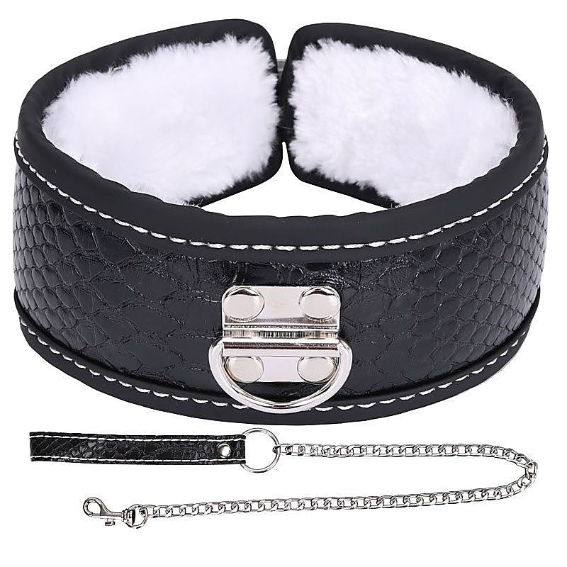 Colorful BDSM Collar With Lead by BDStyle - Steel Sex Toys
