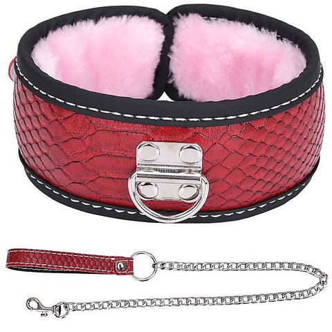 Colorful BDSM Collar With Lead by BDStyle - Steel Sex Toys