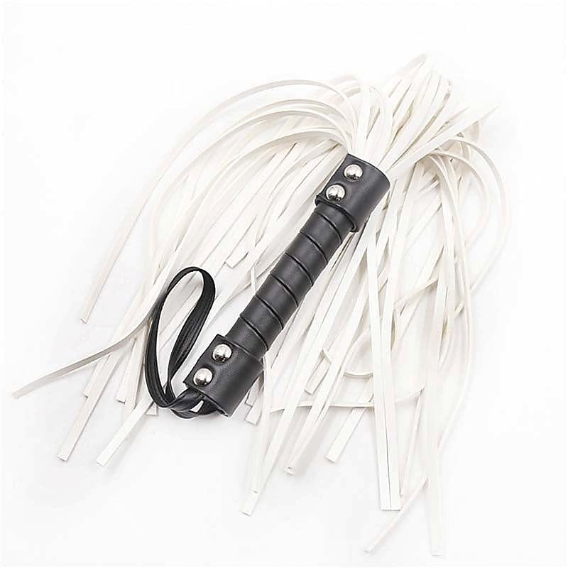 Araneae White Tip Whip by BDStyle - Whips And Crops