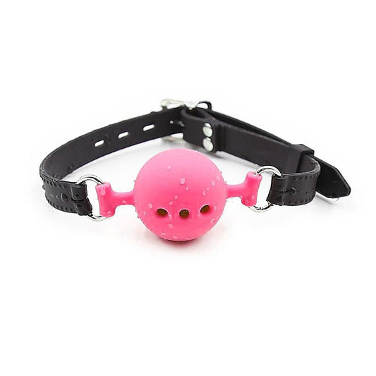 Full Silicone Breathable Ball Gag Medium - Bondage Gags and Bits