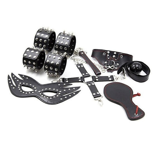 Spike 7 Piece Bondage Kit With Hogtie Kit by BDStyle - Bondage Kits