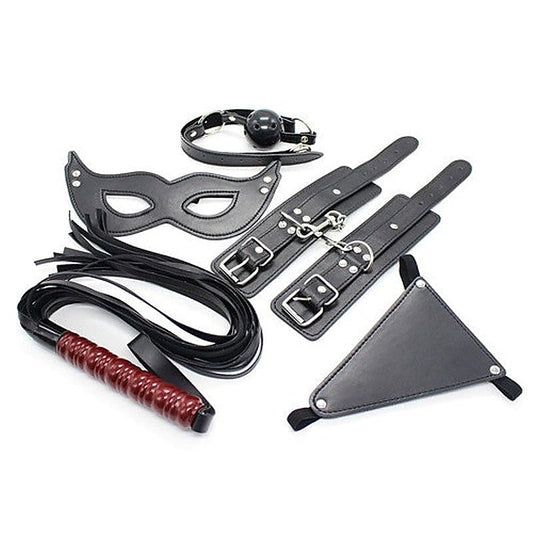 Intermediate Faux Leather Bondage Kit 5 Piece by BDStyle - Bondage Kits