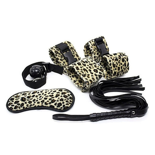 Leopard Print Soft Restraint Kit by BDStyle - Bondage Kits