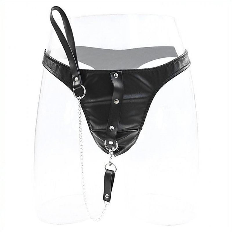 PU Panty With Lead by BDStyle - Cuffs And Restraints