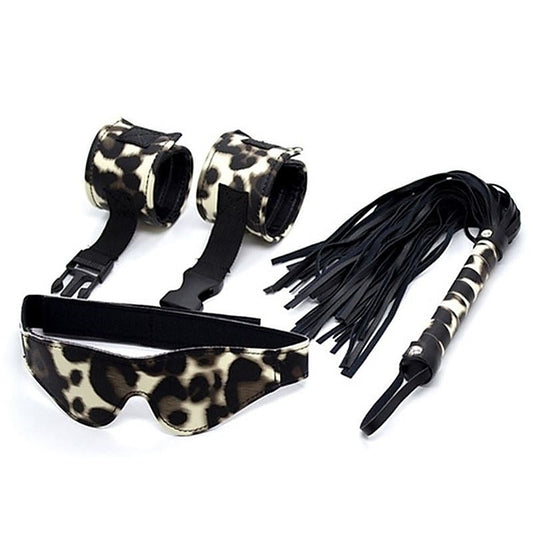 Leopard Bondage Kits 3 PCS by BDStyle - Cuffs and Restraints