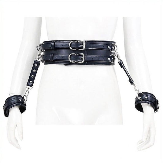Waist Harness and Handcuffs by BDStyle - Cuffs and Restraints