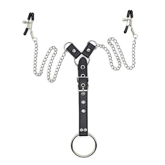 Nipple Clamps and Cock Ring by BDStyle - Cock Rings