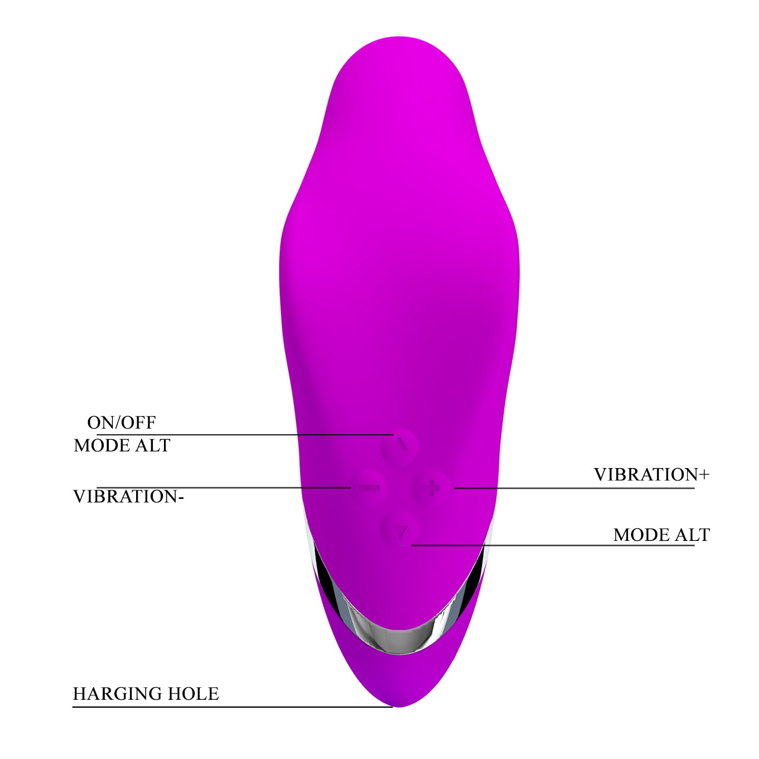 Baile Cute Rechargeable Lay-on G Spot Vibrator - G-Spot Vibrators