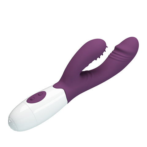 Baile Pretty Love Andre Silicone Dual Rabbit Stimulator G Spot Clitoral - Rabbit Vibrators