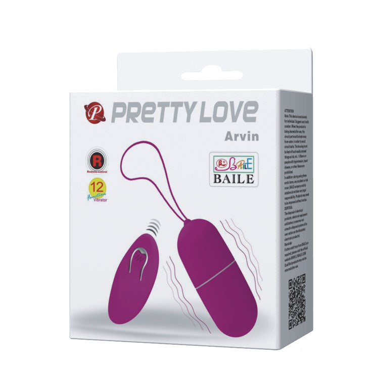 Baile Arvin Remote Controlled Battery Operated Egg Massager - Love Eggs and Kegel Exercisers