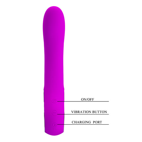 Pretty Love Alston Rechargeable G Spot Vibrator with Curved Tip - G-Spot Vibrators