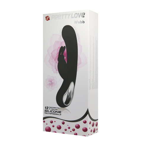 Pretty Love Webb Rechargeable 12 Functions Rabbit Vibrator Dual Motor Design - Rabbit Vibrators
