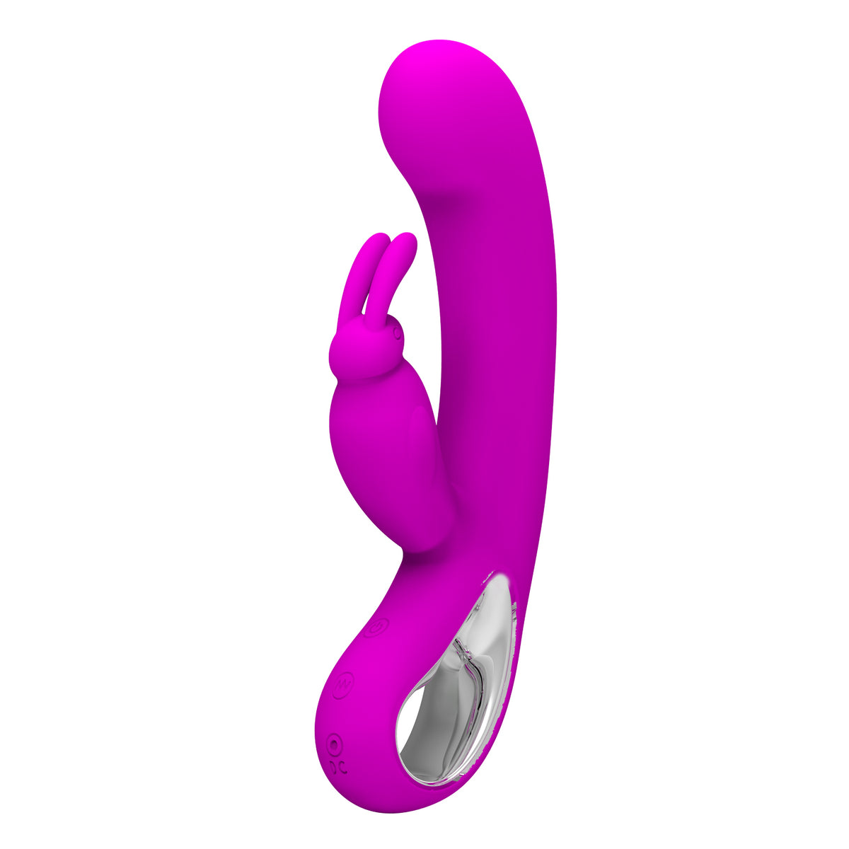 Pretty Love Webb Rechargeable 12 Functions Rabbit Vibrator - Black - Rabbit Vibrators