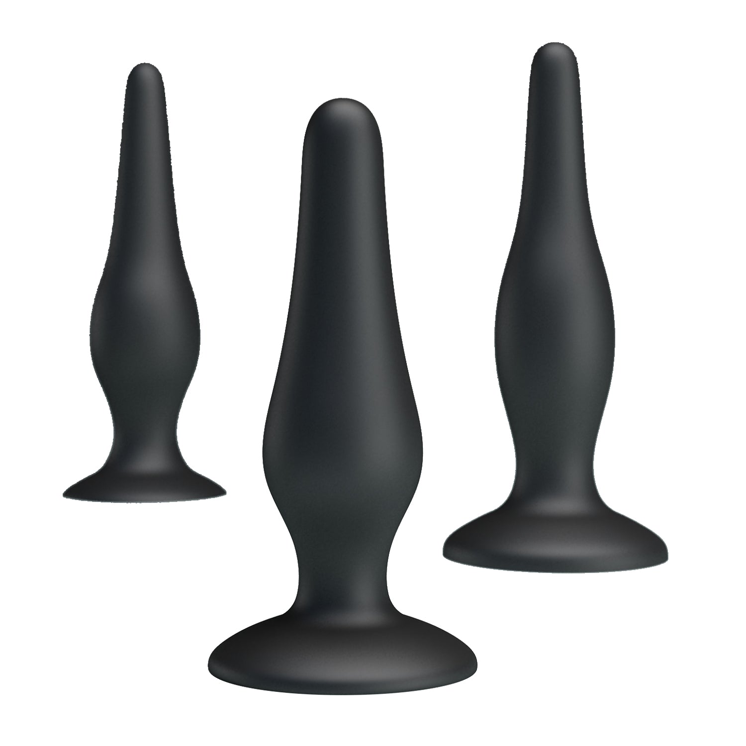 Pretty Love Beginners Mini Silicone Anal Plug Kit - - Butt Plugs