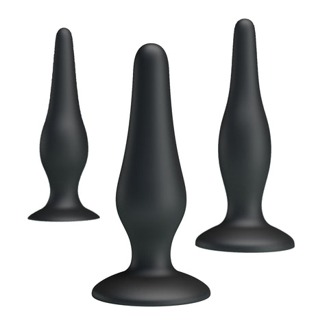 Pretty Love Beginners Mini Silicone Anal Plug Kit - Butt Plugs