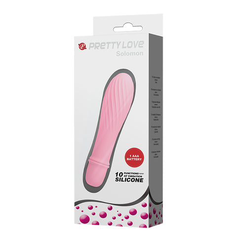Baile Pretty Love Solomon 10 Functions G Spot Vibrator with Swirl Tip - G-Spot Vibrators