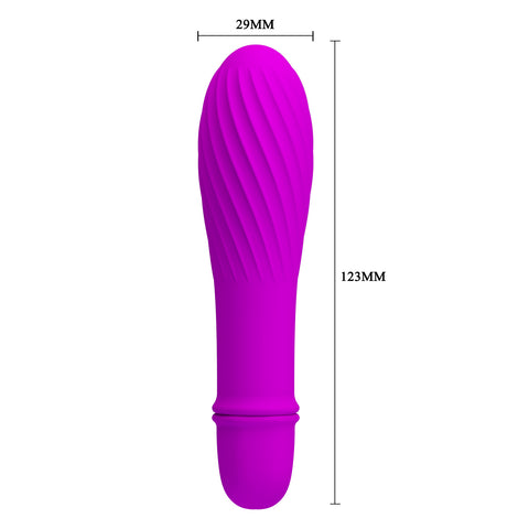 Baile Pretty Love Solomon 10 Functions G Spot Vibrator with Swirl Tip - G-Spot Vibrators