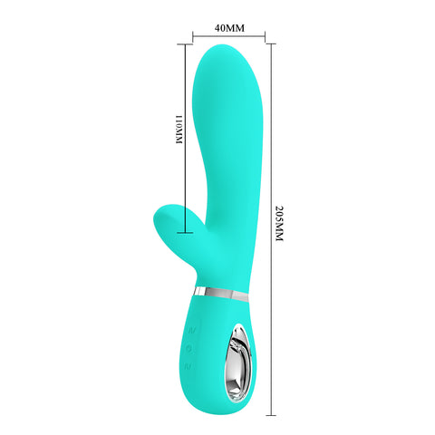 Baile Pretty Love THOMAS Soft Silicone Rabbit Vibrator G Spot Memory Function - Rabbit Vibrators
