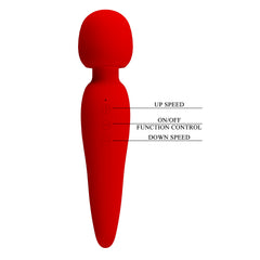 Baile Pretty Love MEREDITH Silicone Body Wand Vibrator - - Body Wands