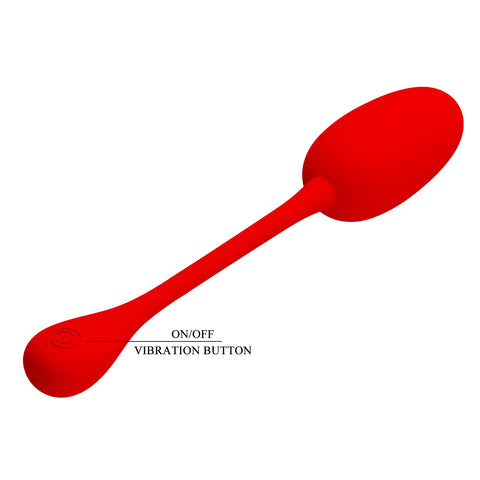 Baile Pretty Love KNUCKER Silicone Egg Vibrator with Memory Function - Love Eggs and Kegel Exercisers