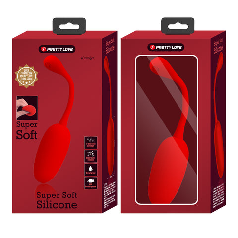 Baile Pretty Love KNUCKER Silicone Egg Vibrator with Memory Function - Love Eggs and Kegel Exercisers