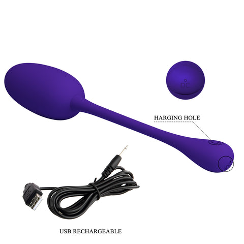 Baile Pretty Love KNUCKER Silicone Egg Vibrator with Memory Function - Love Eggs and Kegel Exercisers