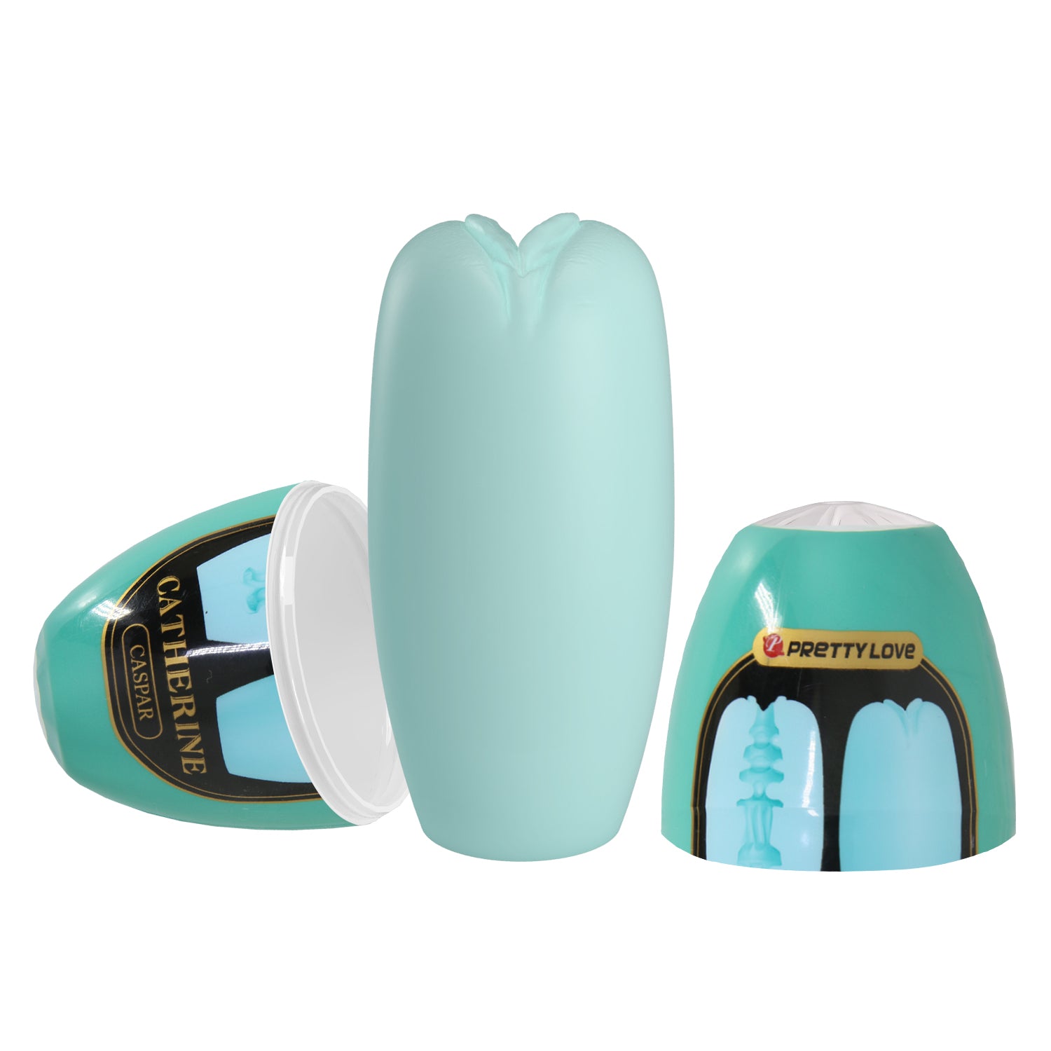 Pretty Love Catherine Casper Egg Masturbator - Blue - Masturbators and Strokers