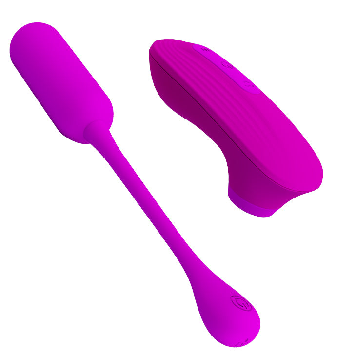 Baile Curupira Remote Control Sucking Silicone Egg Vibrator - Love Eggs and Kegel Exercisers