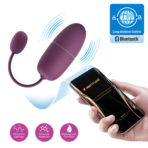 Baile Nymph Mobiel App Control 12 Function Egg Massager - Love Eggs and Kegel Exercisers