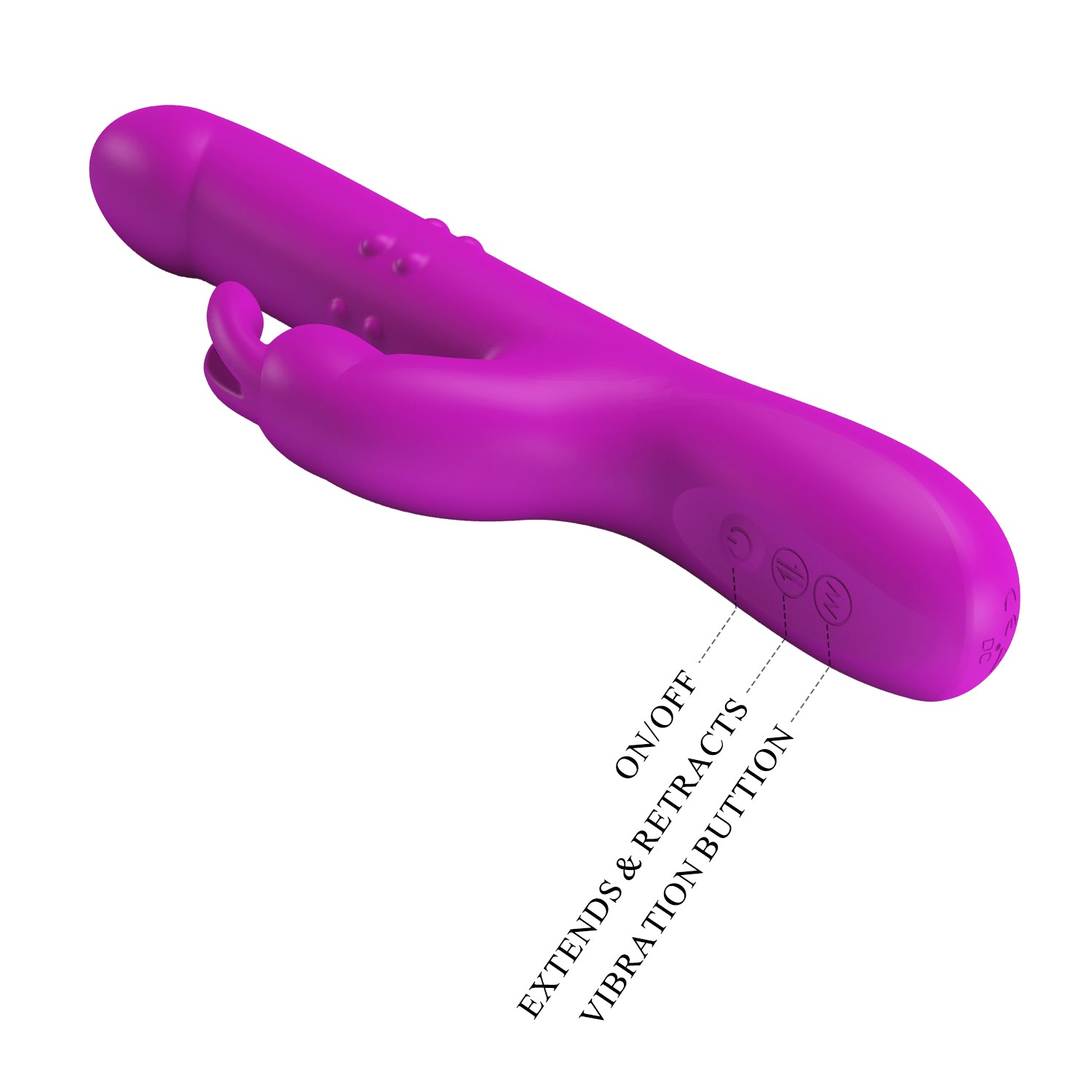 Baile Reese Rotating and Thrusting Rabbit Vibrator - Rabbit Vibrators