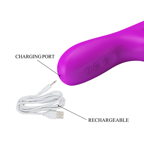 Baile Reese Rotating and Thrusting Rabbit Vibrator - Rabbit Vibrators