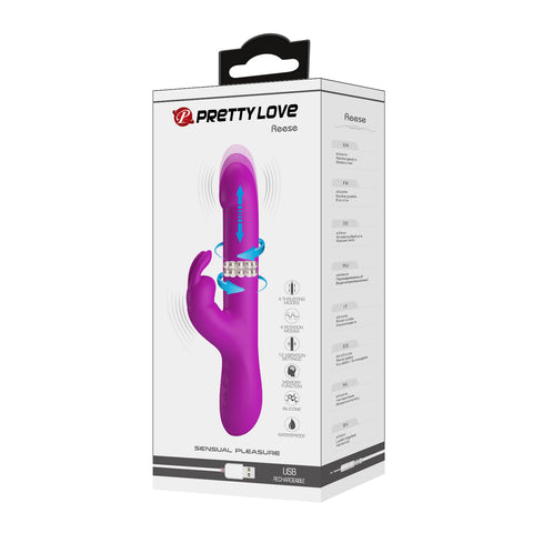 Baile Reese Rotating and Thrusting Rabbit Vibrator - Rabbit Vibrators