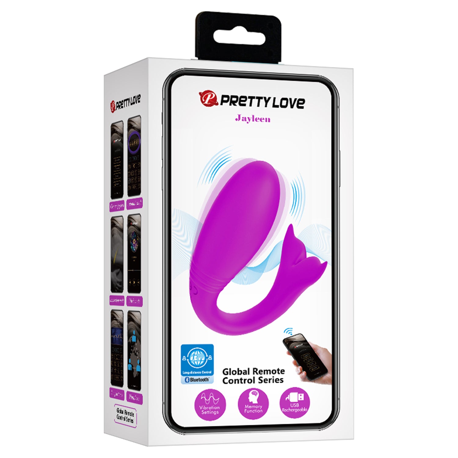 Baile Jayleen Whale Remote Control Couples Vibrator - Sex Toys For Couples