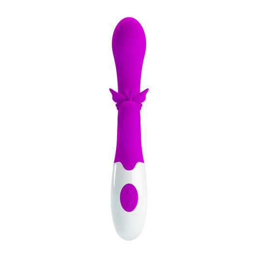 Pretty Love Butterfly Kiss 30 Functions Rabbit Vibrator - Purple - Rabbit Vibrators