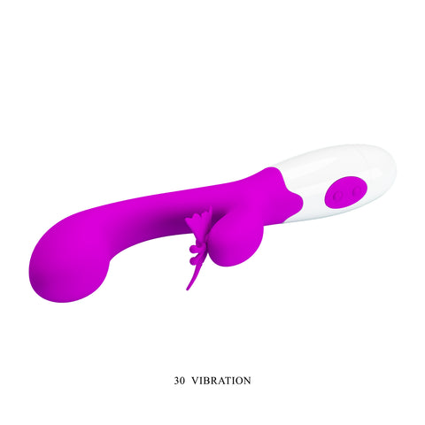 Pretty Love Butterfly Kiss 30 Functions Rabbit Vibrator Dual Stimulation - Rabbit Vibrators