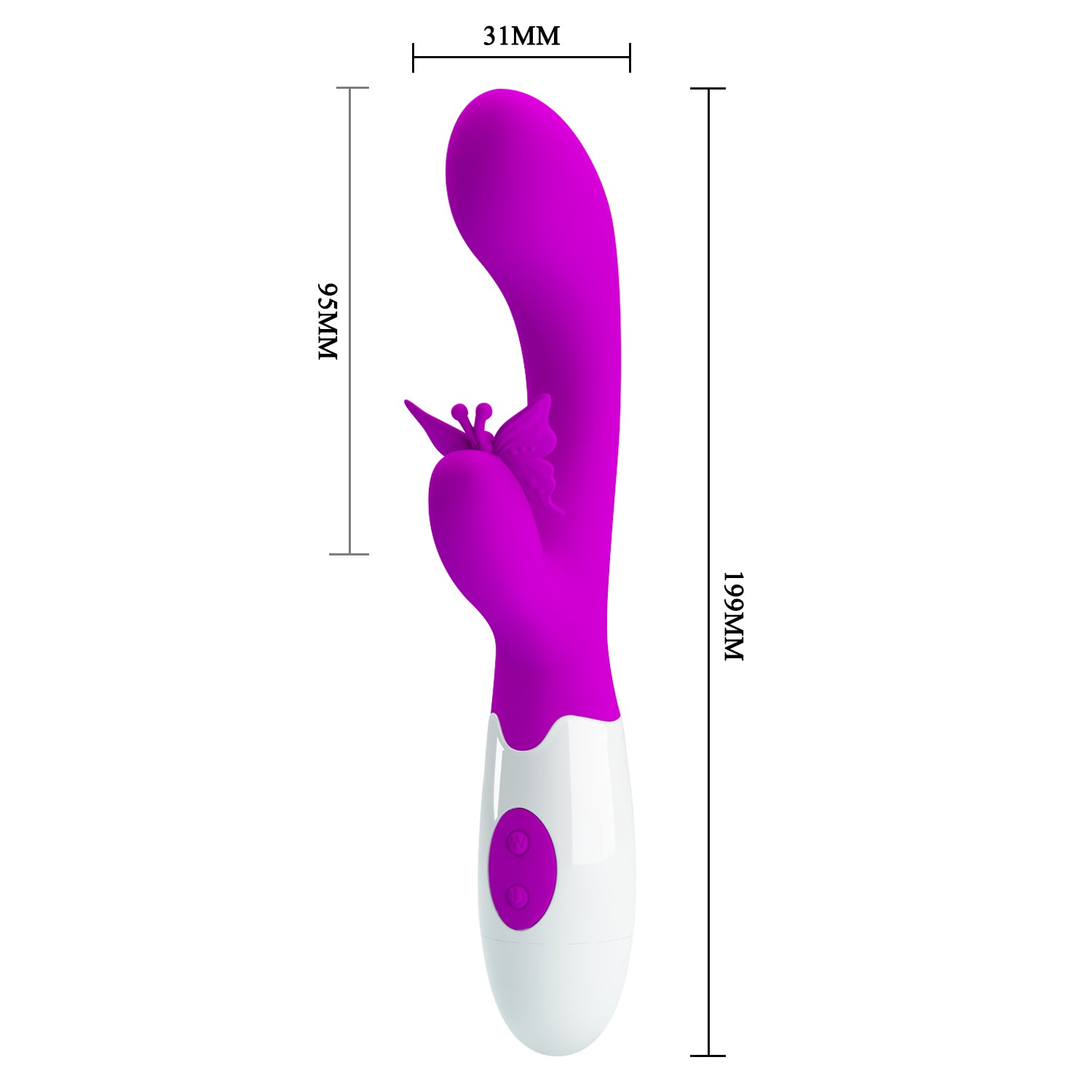 Pretty Love Butterfly Kiss 30 Functions Rabbit Vibrator - - Rabbit Vibrators