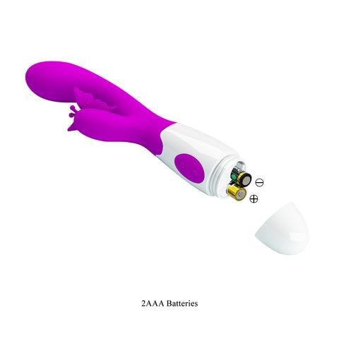 Pretty Love Butterfly Kiss 30 Functions Rabbit Vibrator Dual Stimulation - Rabbit Vibrators