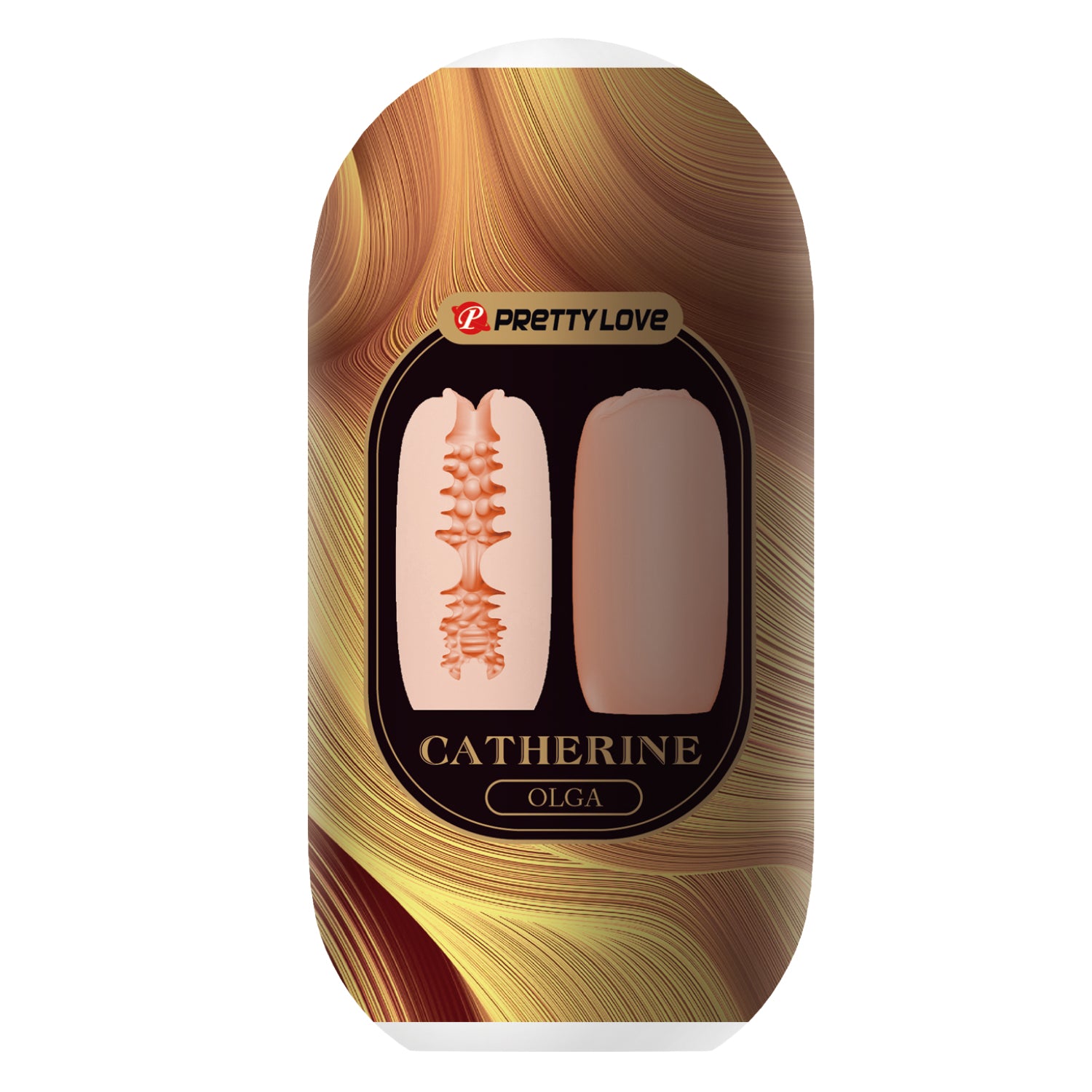 Pretty Love Catherine Olga Egg Masturbator - Peach - Masturbators and Strokers