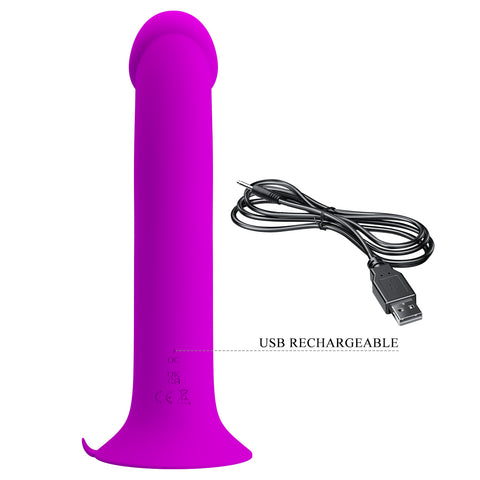 Baile Murray Vibrating and Pulsating Silicone Dildo - Vibrating Dildos