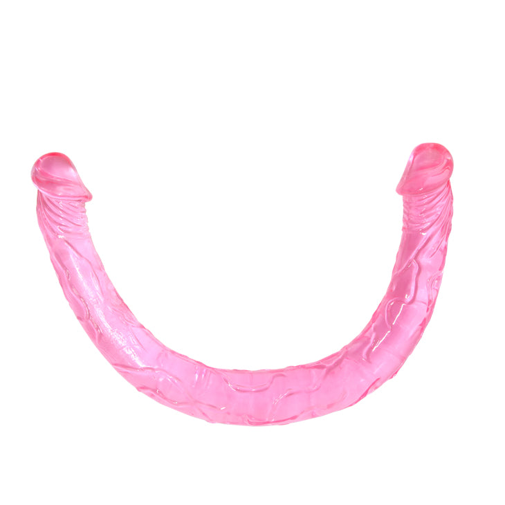 Baile Dual Ended Waterproof Realistic TPR Dildo - Double Ender