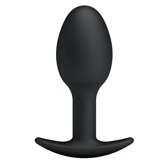 Pretty Love Silicone Anal Balls Butt Plug Black - 3.34 Inches - Butt Plugs